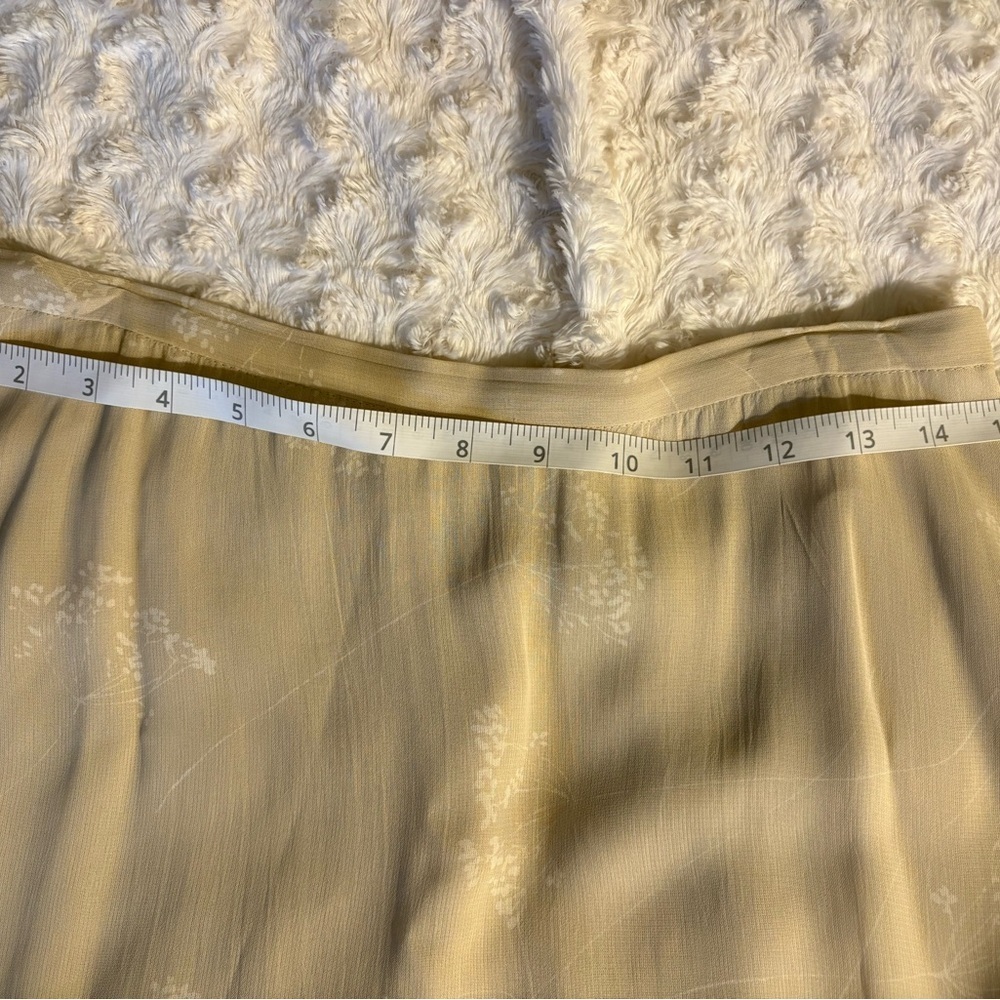 Vtg Y2K Oscar De La Renta Ivory Floral Midi Skirt Grandmacore Old Money Bridal - Picture 11 of 13